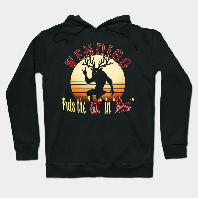 Mythical Wendigo: A Folklore Feast Hoodie by MetalByte